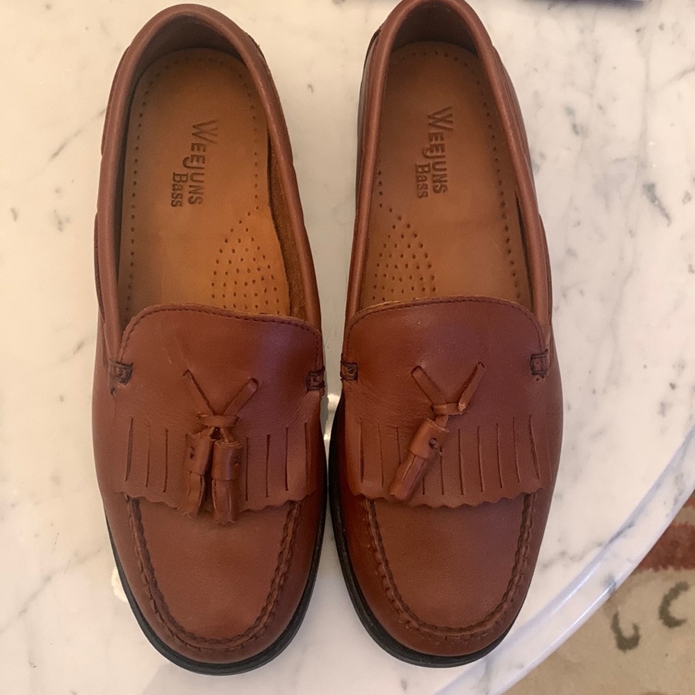 Bass Weejuns Excellent Condition Missing Tassle Marietta Tan 8.5 Wide